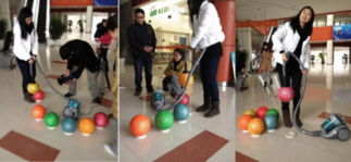 有图有真相 tek吸尘器吸住13斤保龄球